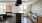 A modern common kitchen with stylish tile on the wall, a countertop and steel sink.